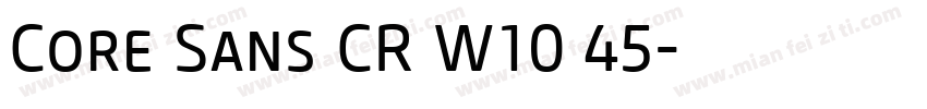 Core Sans CR W10 45字体转换